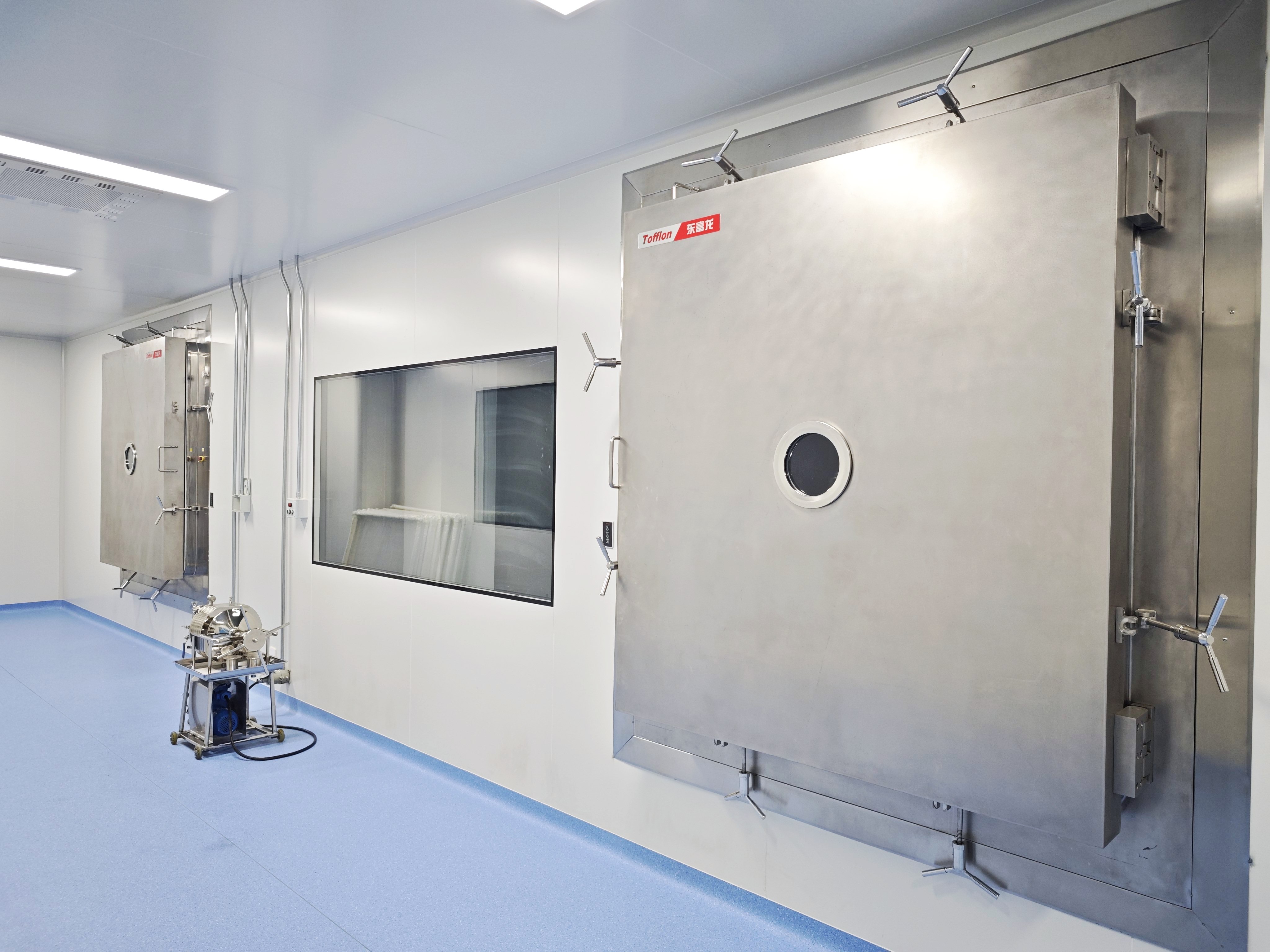 Quality control testing laboratory with analytical instruments