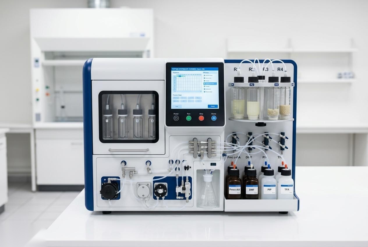 Automated peptide synthesizer equipment
